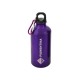 BORRACCIA IN ALLUMINIO VIOLA CON MOSCHETTONE GIGLIO 400ML