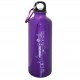 BORRACCIA IN ALLUMINIO VIOLA CON MOSCHETTONE SKYLINE 500ML