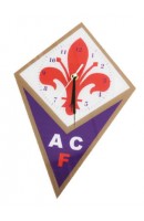 OROLOGIO DA PARETE 13 SCUDO ACF FIORENTINA IN PLEXIGLASS