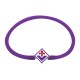 BRACCIALE VIOLA IN SILICONE CON PIASTRINA SMALTATA