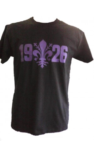 T-SHIRT GIGLIO FIRENZE 1926 NERA