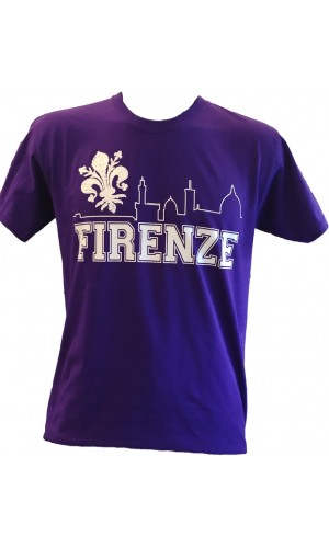 T-SHIRT SKYLINE FIRENZE 1926 VIOLA